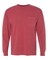 Comfort Colors® Garment-Dyed Heavyweight Crewneck Long Sleeve Pocket T-Shirt